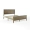 Martha Stewart Corbin Queen Size Solid Wood Platform Bed w/Wooden Headboard and Footboard, Brown Gray MG-090026-Q-WOAK-MS - alternate 4